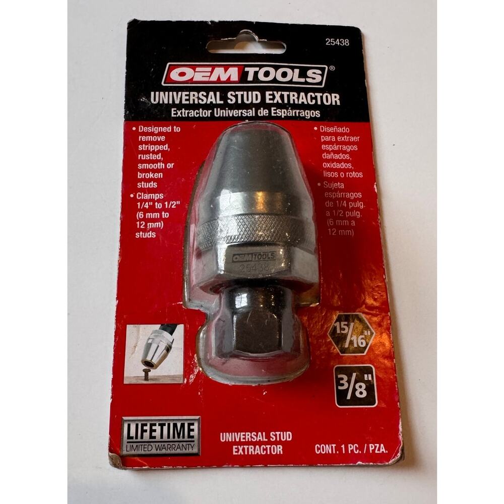 New in Package OEM Tools Universal Stud Extractor 25438 1/4-1/2" Studs